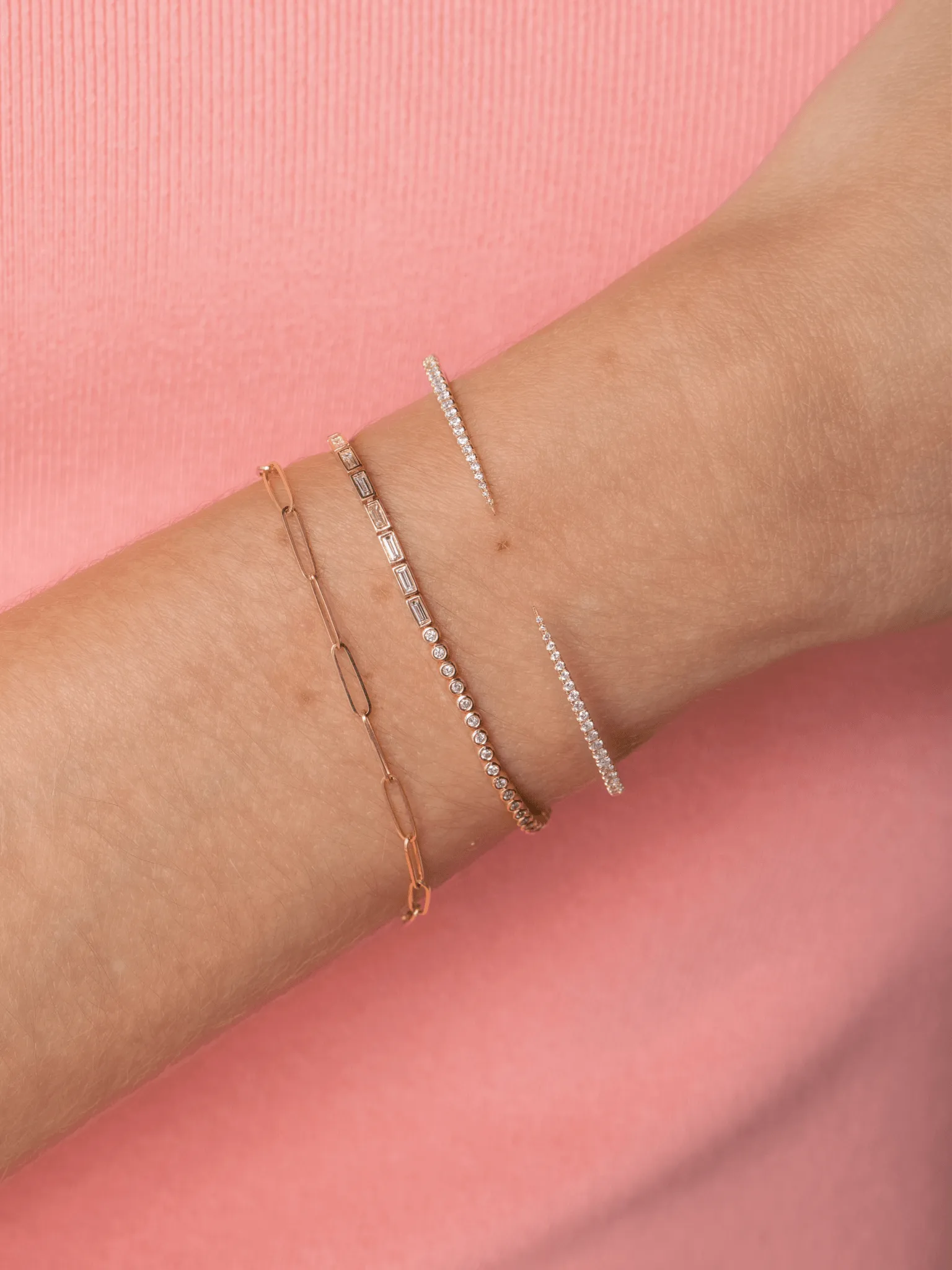 Paperclip 'S' Bracelet 14K