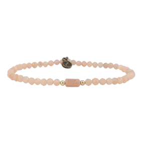 Peach Moonstone Mini Gemstone Bracelet