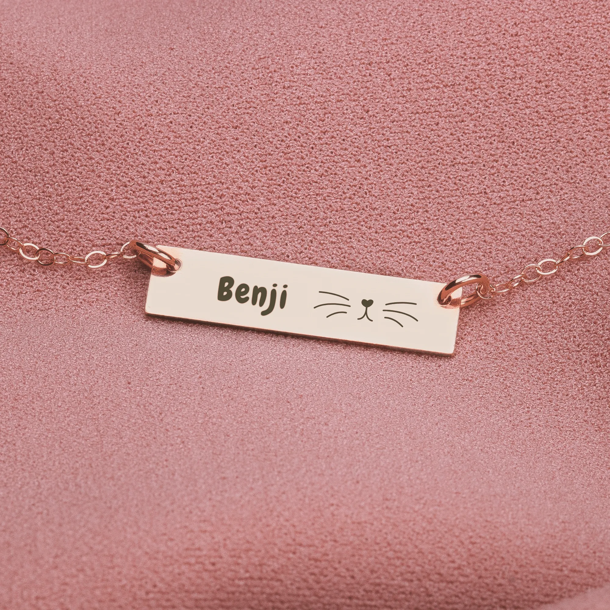 Personalized Name Bar Necklace