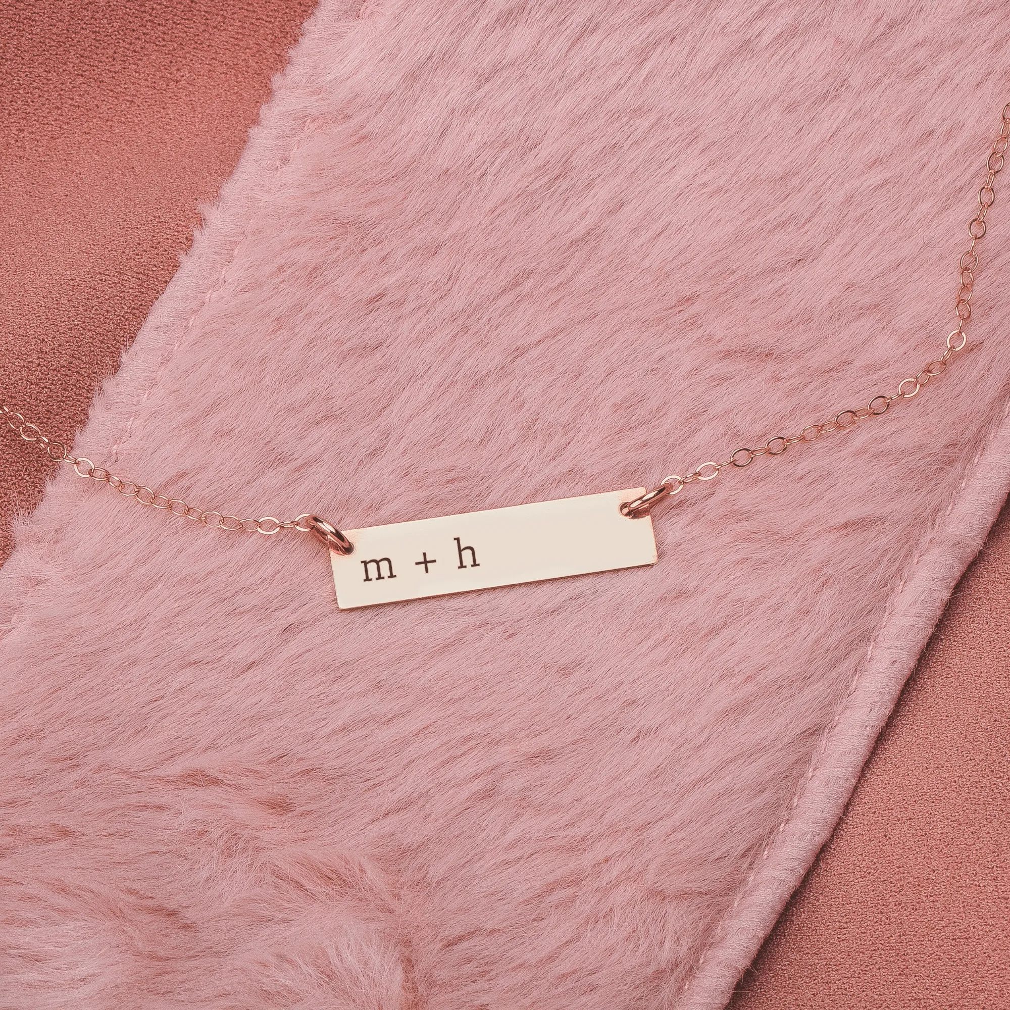 Personalized Name Bar Necklace