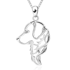 Pet Dog 925 Sterling Silver Fashion Pendant Necklace