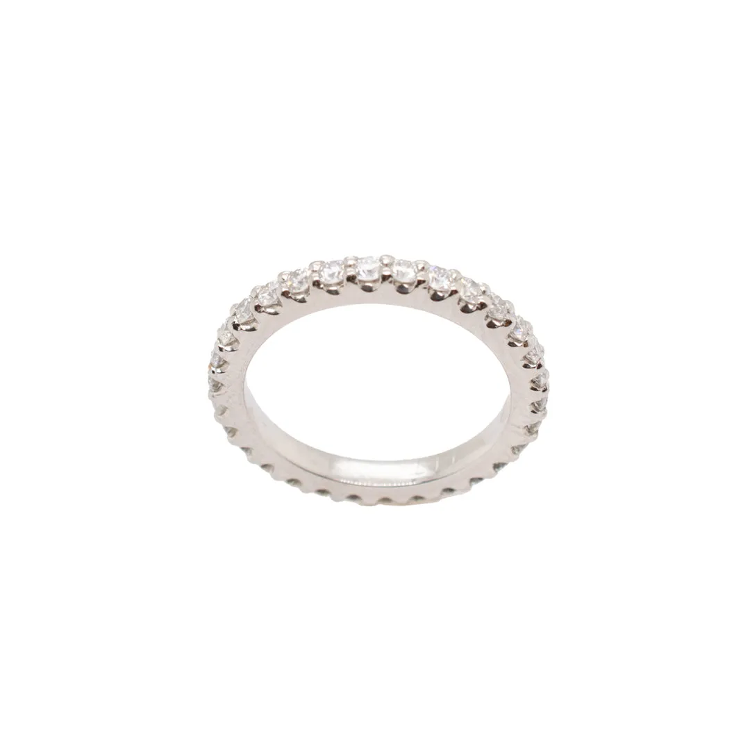 Platinum Diamond Wedding Band 0.96 CTW