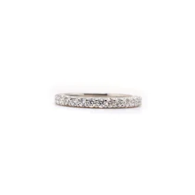 Platinum Diamond Wedding Band 0.96 CTW