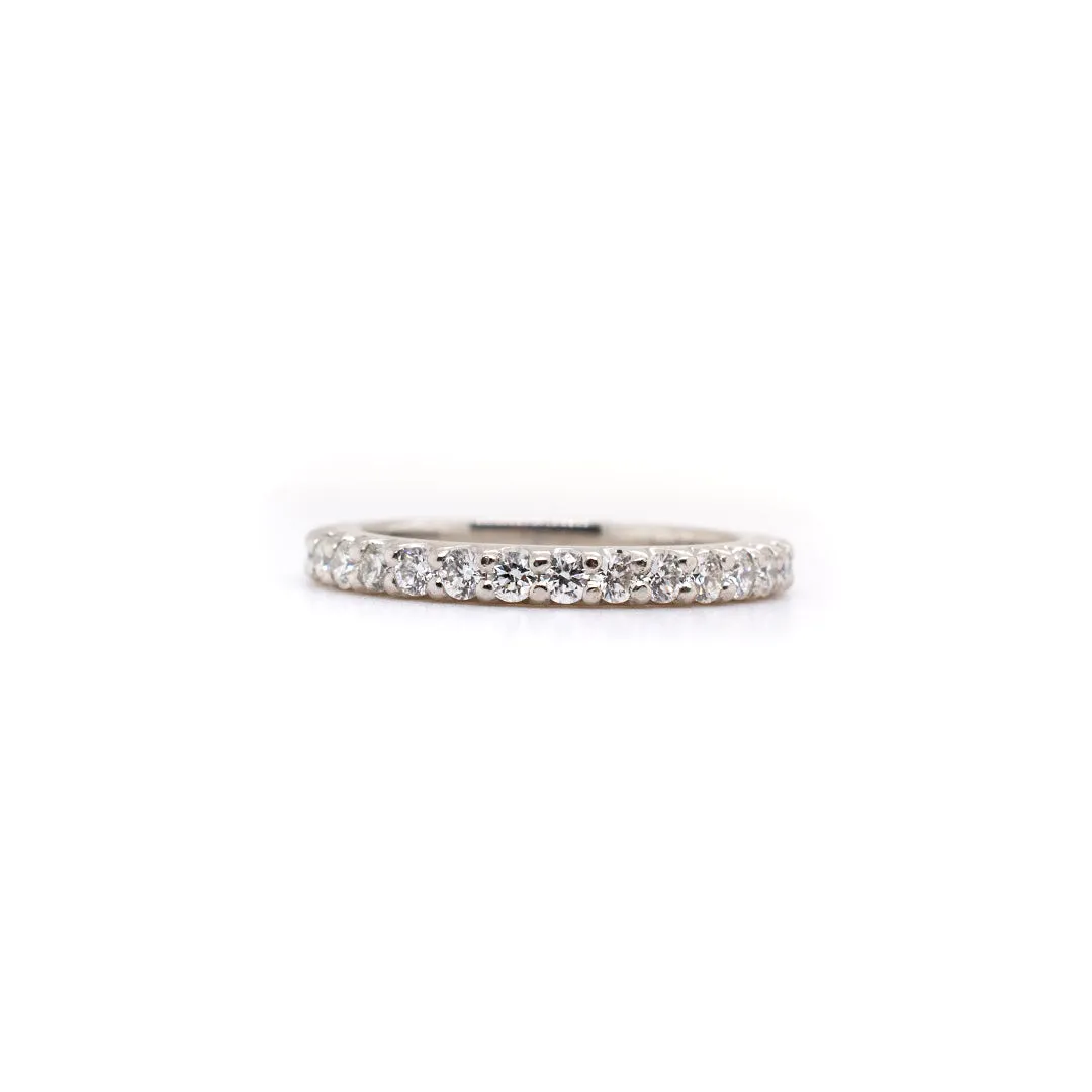 Platinum Diamond Wedding Band 0.96 CTW