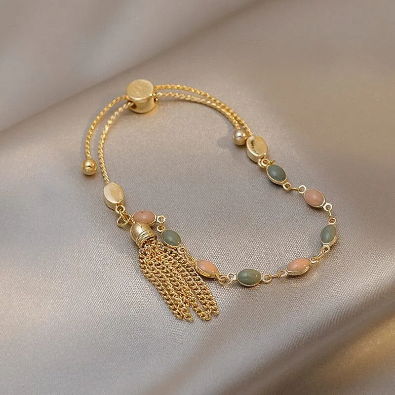 Pretty Double Layered Adjustable Bracelet