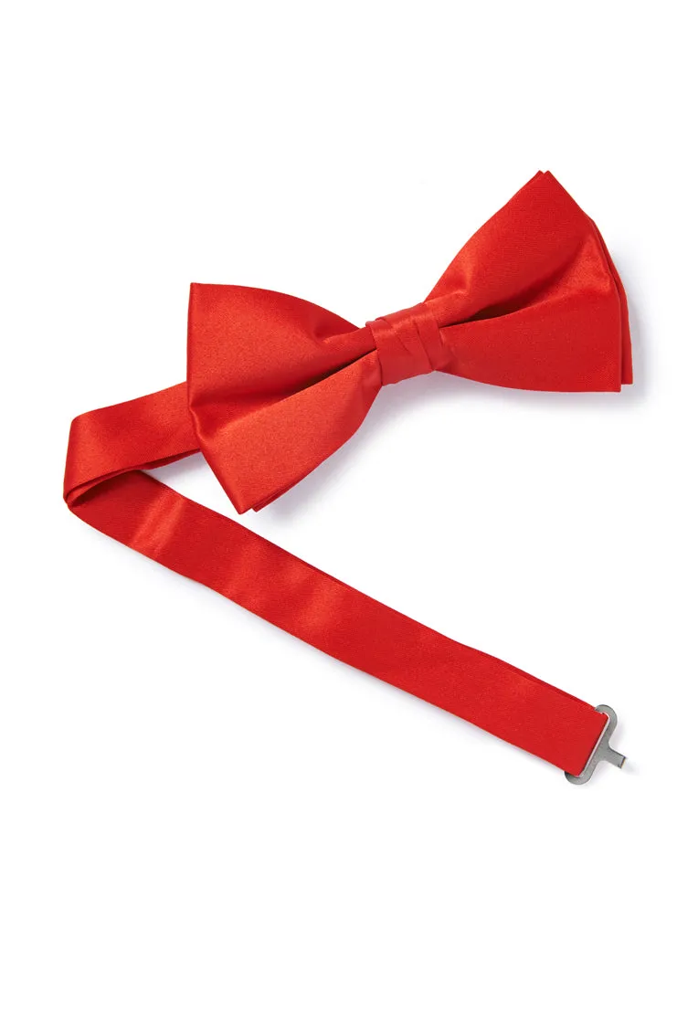 Red Satin Bow Tie