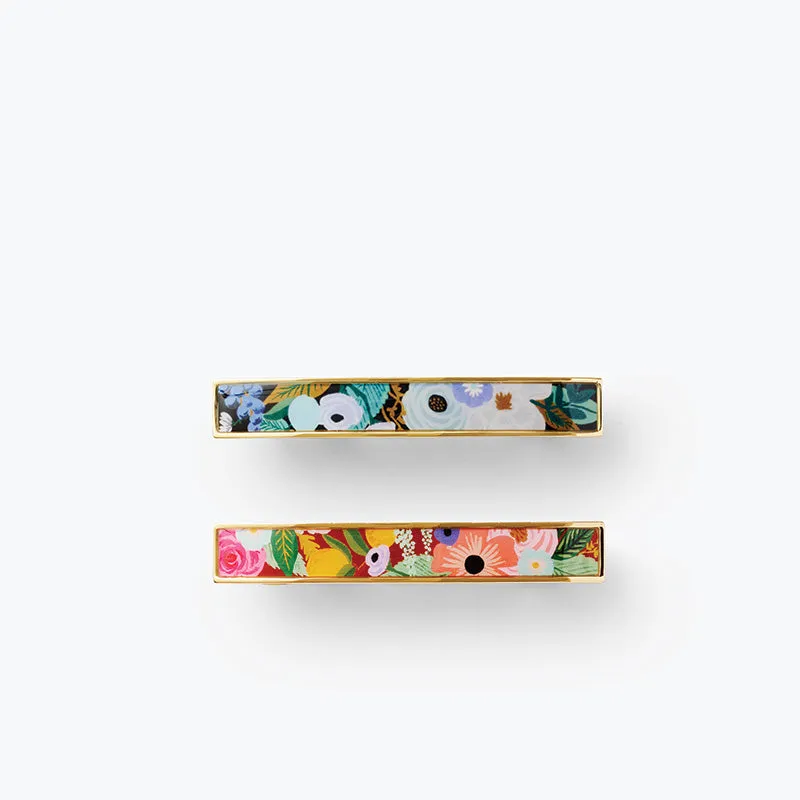 RIFLE PAPER CO. | Garden Party Enamel Hair Clip Duo