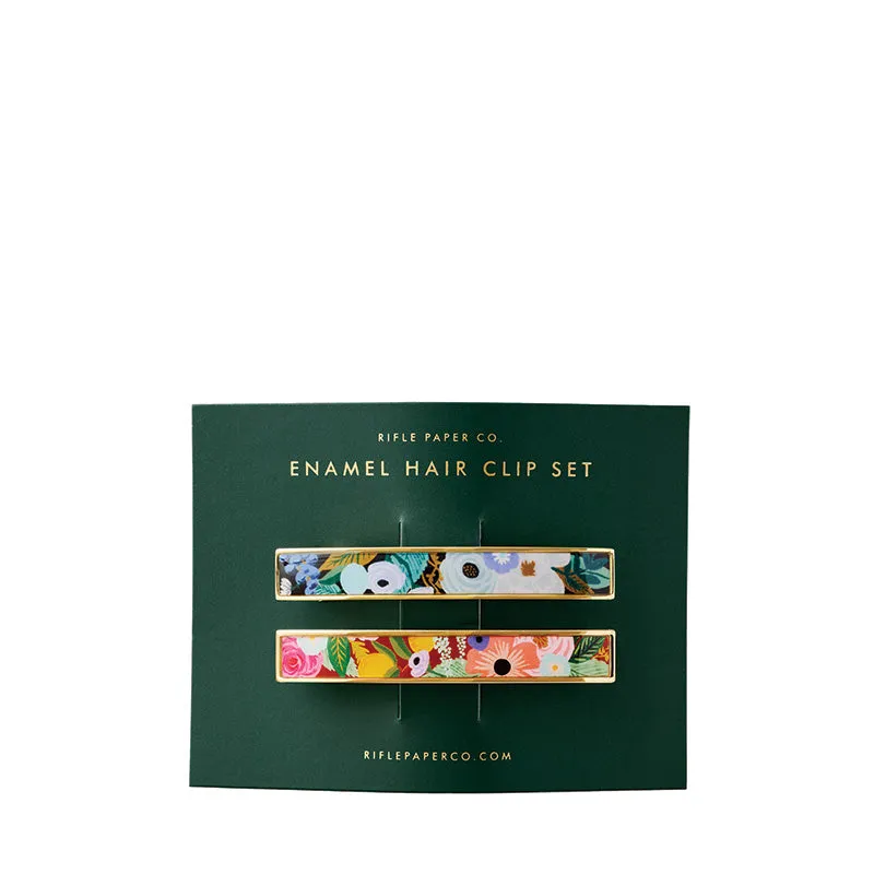 RIFLE PAPER CO. | Garden Party Enamel Hair Clip Duo