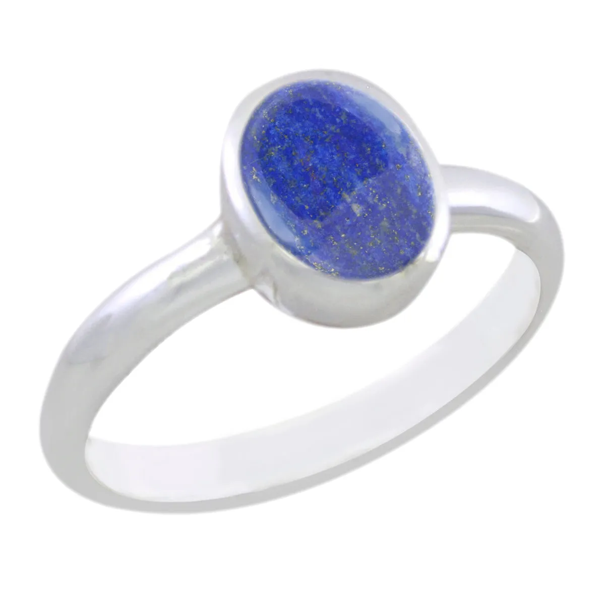 Riyo Bonny Gemstones Lapis Lazuli Sterling Silver Ring Rings