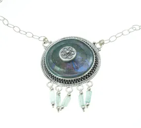 Roman Glass Pendant Authentic Luxurious With Certificate from Jerusalem