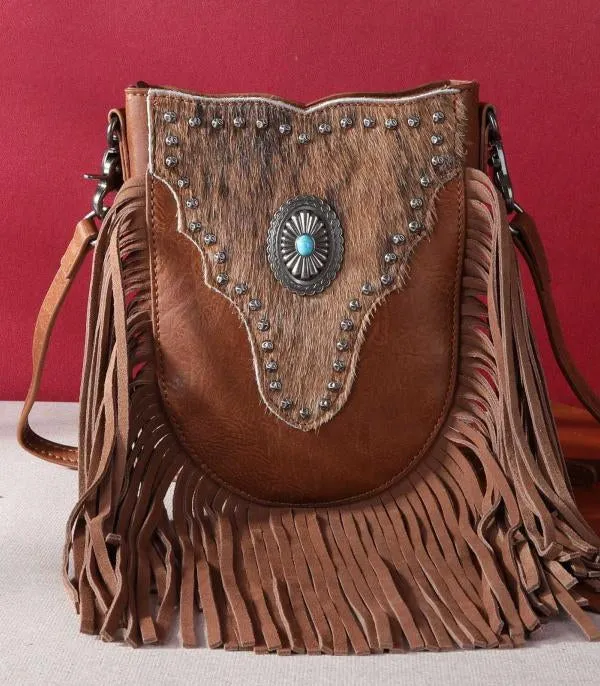 San Pueblo cowhide crossbody bag