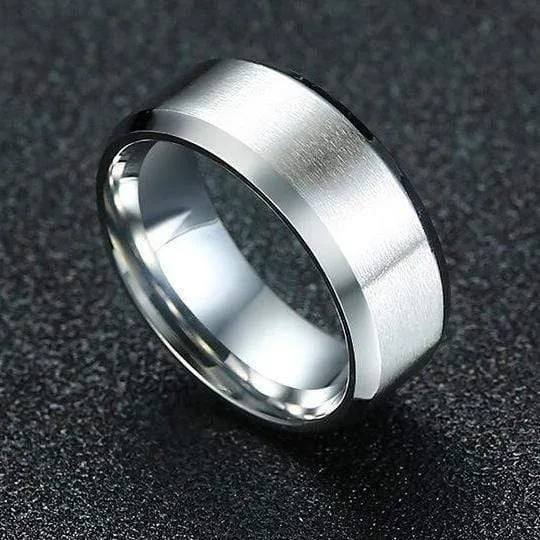 Sanity’s Band Ring Collection - Black Steel Ring - R56