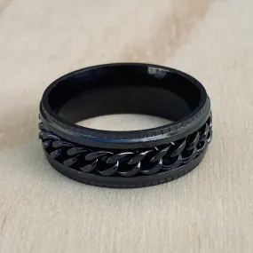 Sanity’s Band Ring Collection - Spinner Black - R166