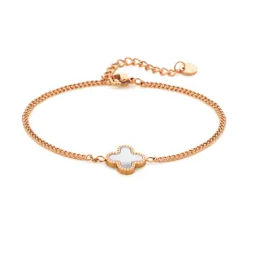 Seashell blossom bracelet rosé gold