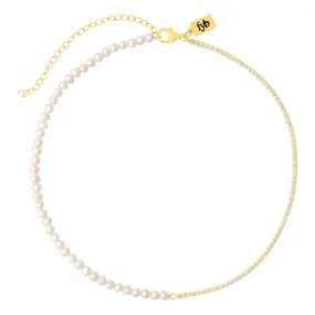 SEREPHINA TENNIS CHOKER GOLD