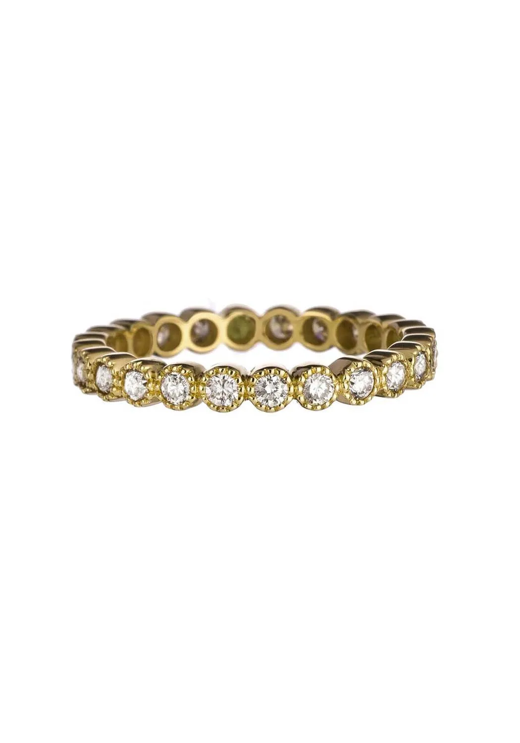 Sethi Couture Bezel 18KYG White Diamond Eternity Band