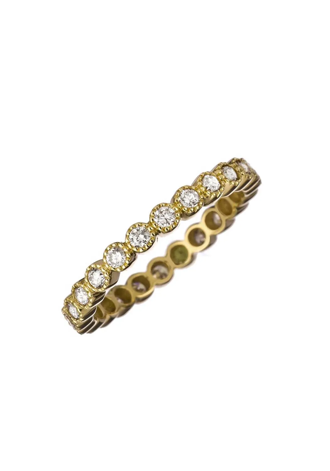 Sethi Couture Bezel 18KYG White Diamond Eternity Band