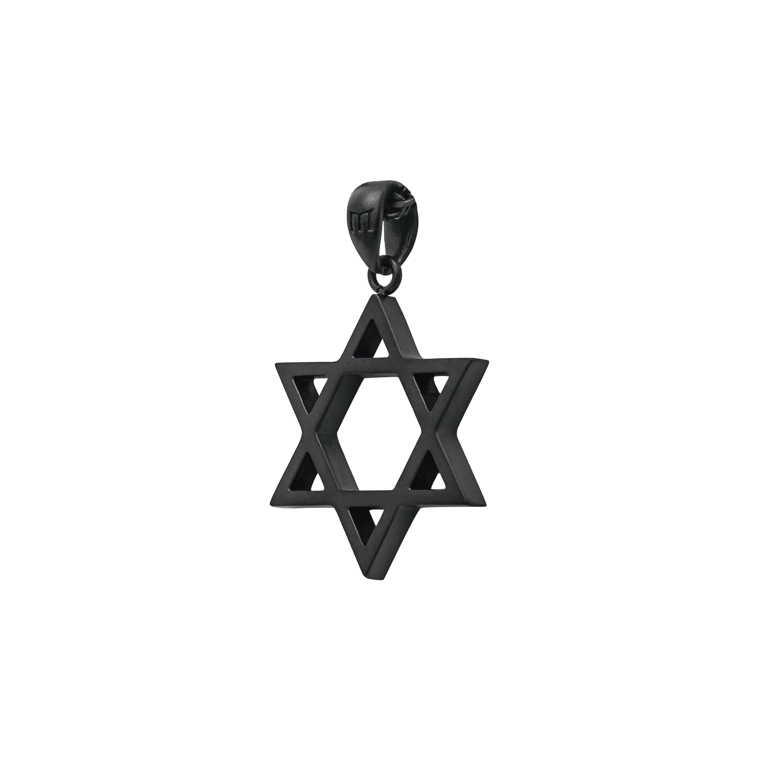 Star of David Pendant - Black