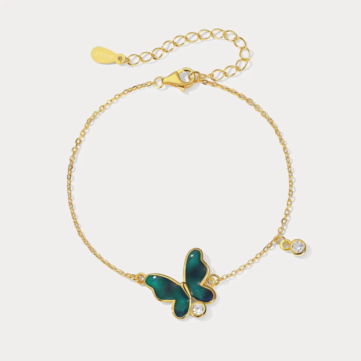 Thermochromic Butterfly Enamel Bracelet