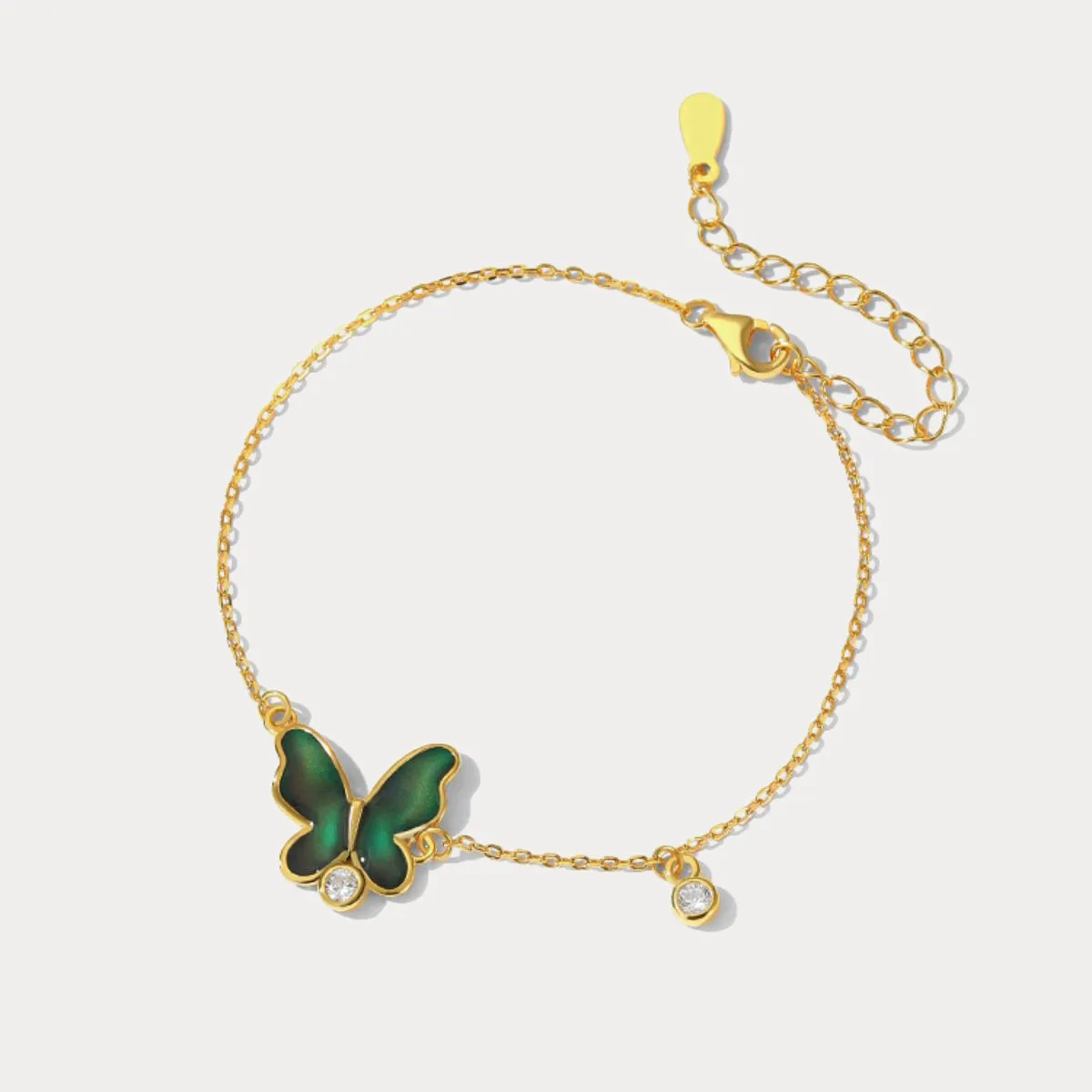 Thermochromic Butterfly Enamel Bracelet