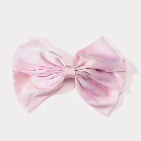 Tie Dye Pink Bow Hair Clips