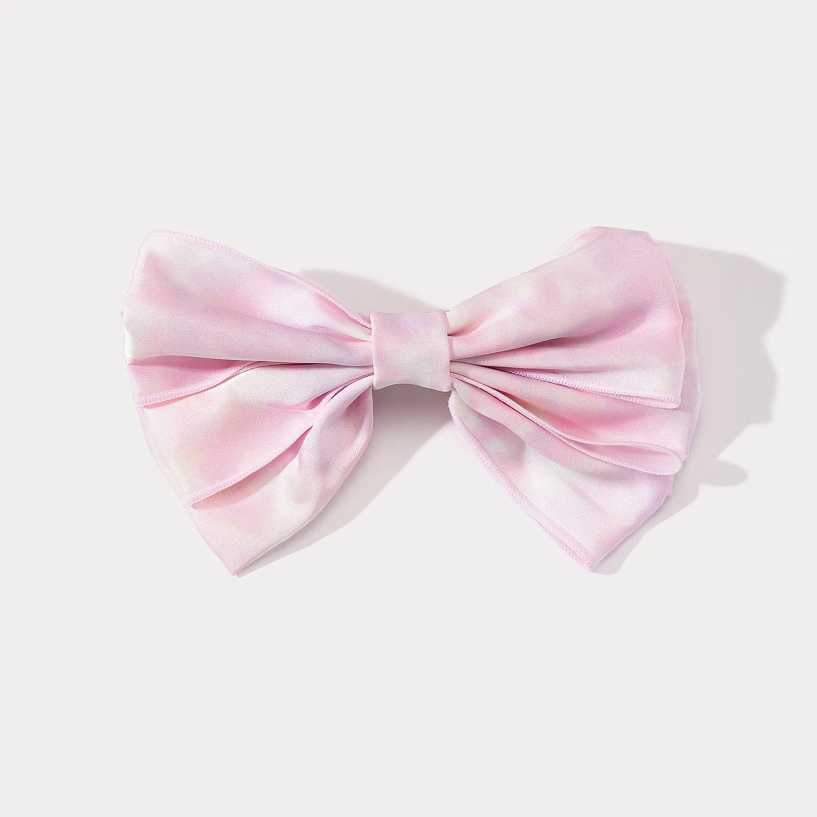 Tie Dye Pink Bow Hair Clips