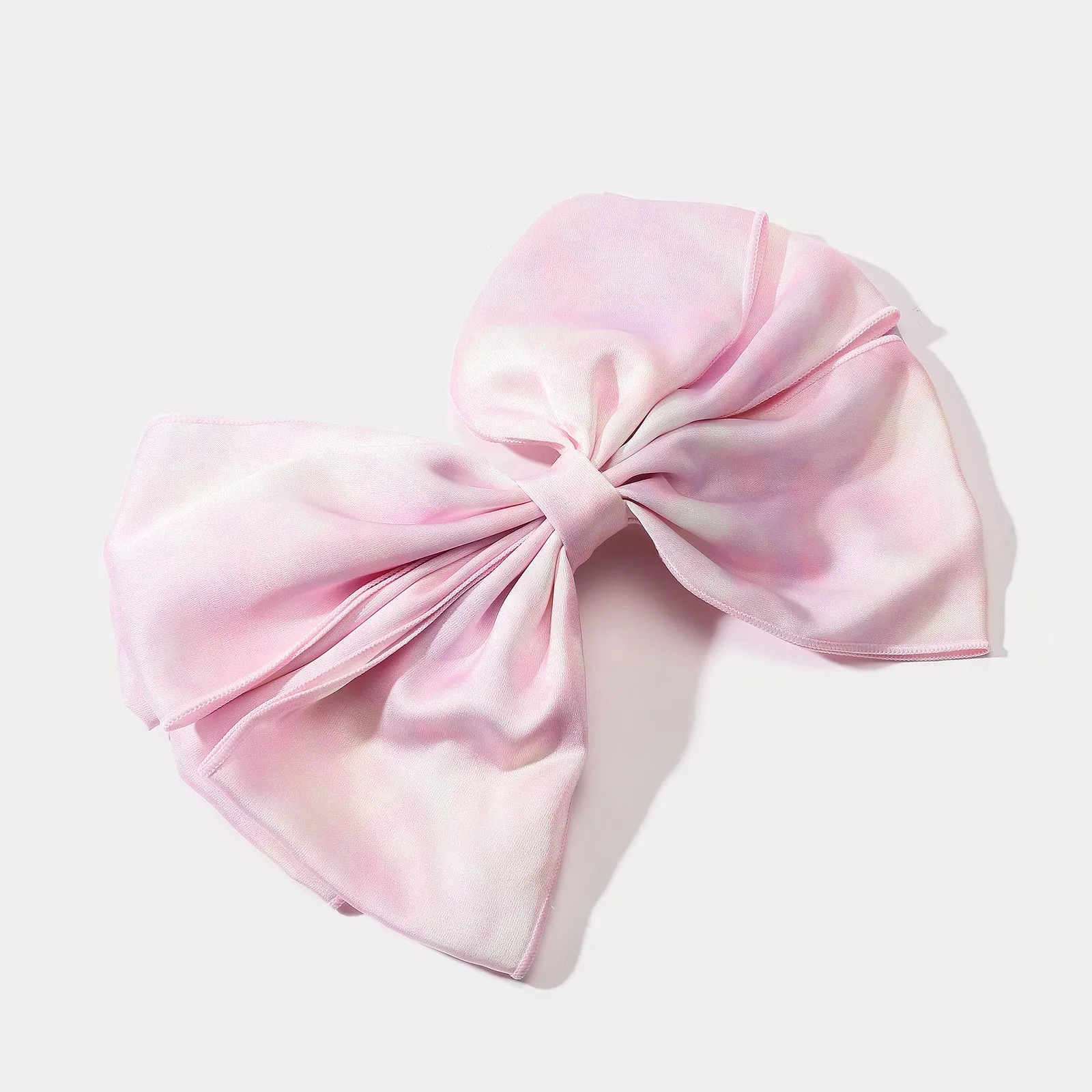 Tie Dye Pink Bow Hair Clips