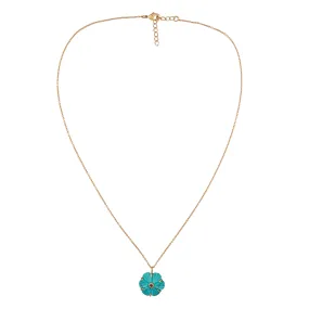 Vama | Asteria Necklace | Metal-Sterling Silver | Stone-Turquoise | Finish-Shiny