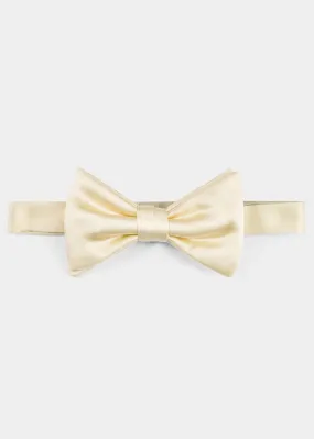 White Amantea Silk Bow Tie