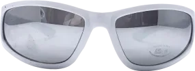 ZARA Mirror White Frame Sunglasses